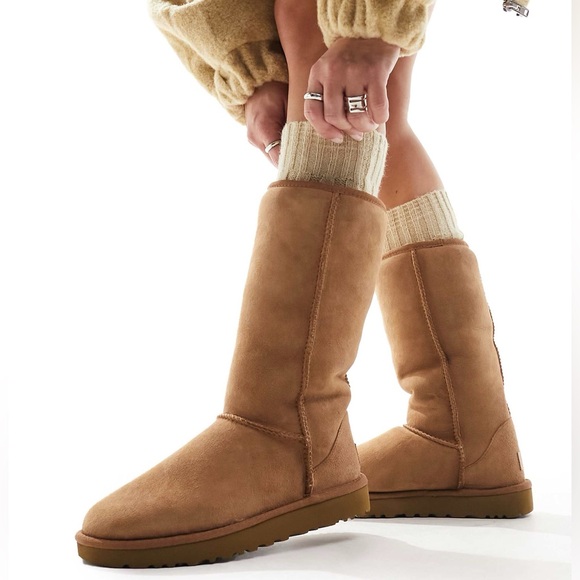 Ugg Women's Classic Tall Il Boot Chestnut Size 8 - Picture 11 of 11